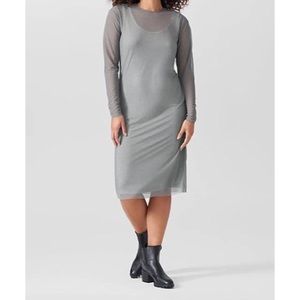 0️⃣Thames Fog Dress in SLATE GRAY NWT